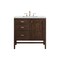 James Martin Vanities Addison 36in Single Vanity, Mid-Century Acacia w/ 3 CM Ethereal Noctis Quartz Top E444-V36-MCA-3ENC - alternate 1